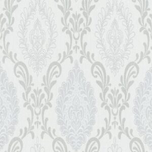 Papel de parede arabesco cinza claro 10030-10