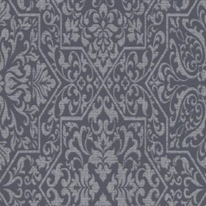 Papel de parede azulejo preto 10024-15