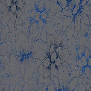 Papel de parede florido azul cinza 5425-15