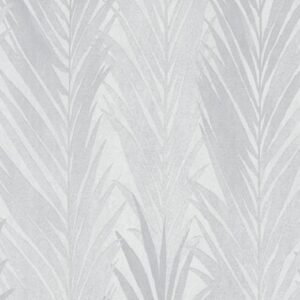 Papel de parede folhas palmadas cinza 10031-10