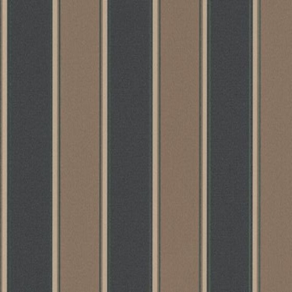 Papel de parede listrado marrom preto 6377-11