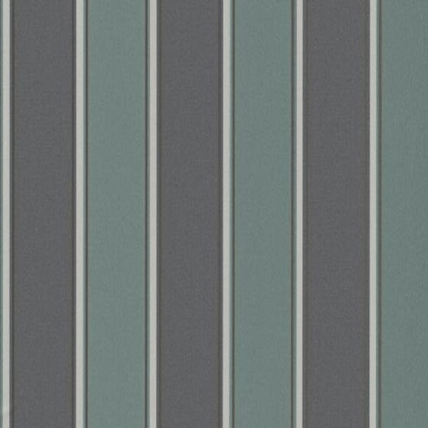 Papel de parede listrado verde preto 6377-18