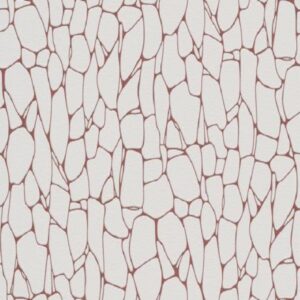Papel de parede pedras embutidas branco rosa 10032-37